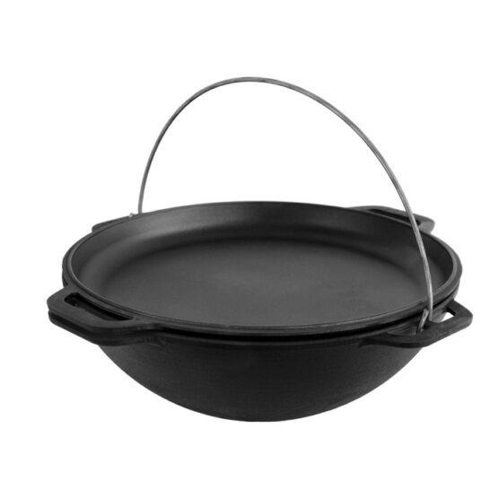 Kazan-cast-iron-asian-with-lid-frying-pan-dutch-oven-8-L