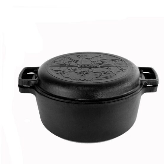 cast-iron-casserole-with-a-frying-pan-lid-6L