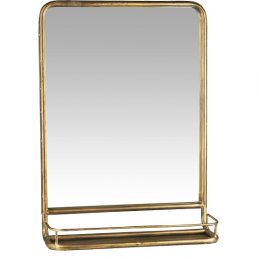 industrial-antique-gold-wall-hanging-mirror-with-mini-shelf-by-ib-laursen-70-cm