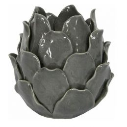 grey-ceramic-artichoke-t-lite-holder-by-gisela-graham