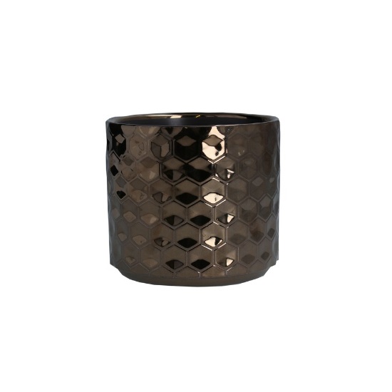 copper-honeycomb-ceramic-pot-cover-small-by-gisela-graham