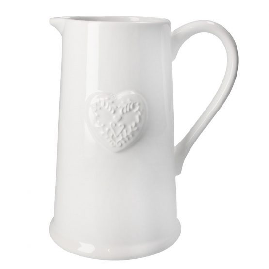 white-ceramic-jug-pitcher-vase-h21-5-cm-by-gisela-graham