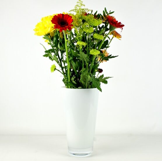 handmade-mouth-blown-white-glass-cylinder-vase-tall-25-cm