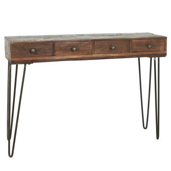 console-table-with-4-drawers-recycled-wood-by-ib-laursen