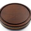 dark-brown-wooden-base-with-yellow-pattern-34-cm-for-glass-dome