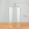 Handmade Glass Display Cover Cloche Bell Dome With Knob Tall 18.5 cm x 10.5 cm