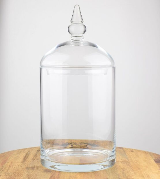 Handmade Glass Cookie Sweet Storage Jar With Lid H:37.5 cm