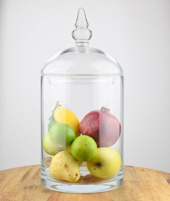 Handmade Glass Cookie Sweet Storage Jar With Lid H:37.5 cm
