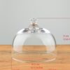 EMH Handmade Glass Display Cover Cloche Bell Dome With Knob Tall 9 cm x 10.5 cm
