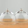 EMH Handmade Glass Display Cover Cloche Bell Dome With Knob Tall 9 cm x 10.5 cm