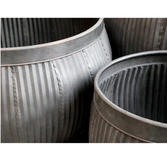 old-french-planters-with-grooves-set-of-3-o59cm-by-chic-antique
