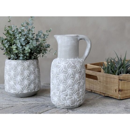 colmar-jug-with-flowers-h30-cm-french-grey-by-chic-antique