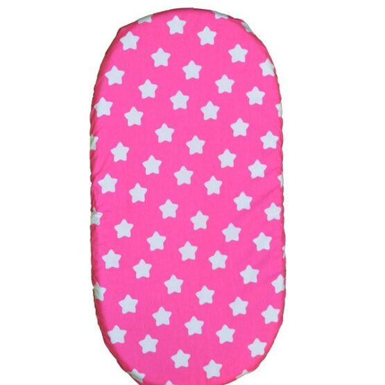 pink-fitted-sheet-fit-moses-basket-pram-90x40-cm-stars-white