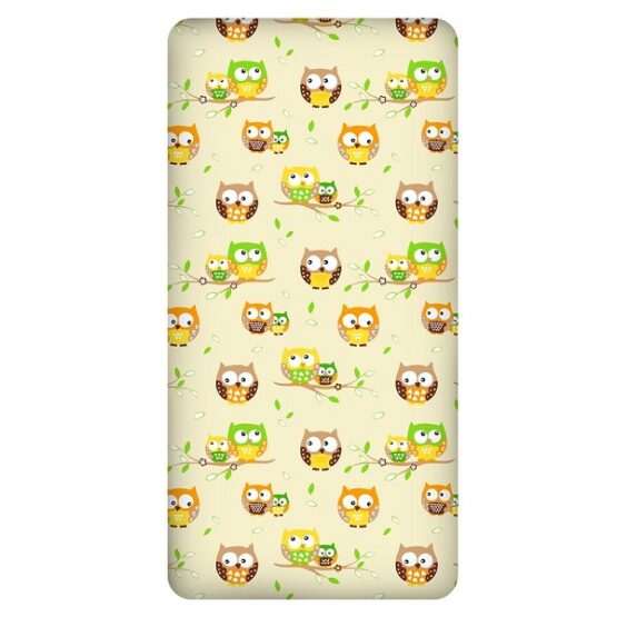 fitted-sheet-fit-moses-basket-pram-90x40-cm-owls-yellow