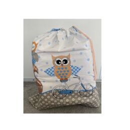 kids-cotton-drawstring-bag-60x50-cm-100-cotton-owls-on-bikes