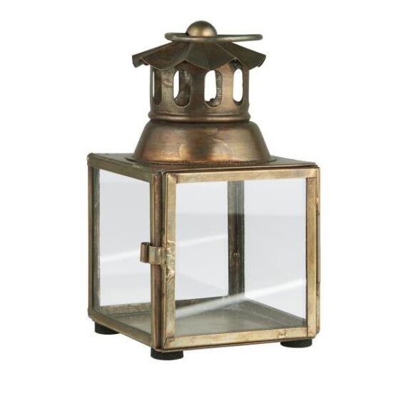 small-square-brass-glass-lantern-h12-cm-by-ib-laursen