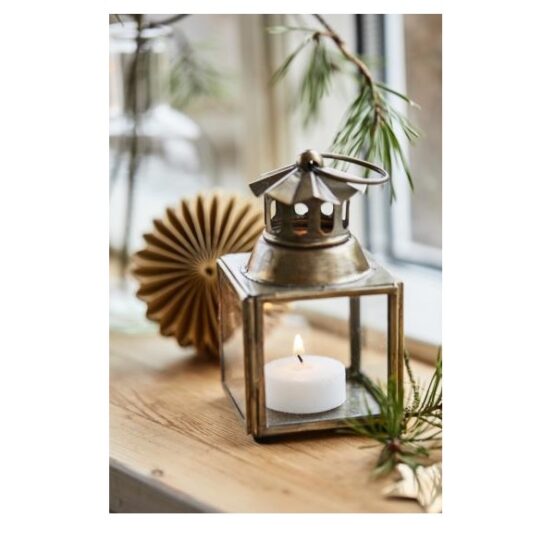 small-square-brass-glass-lantern-h12-cm-by-ib-laursen
