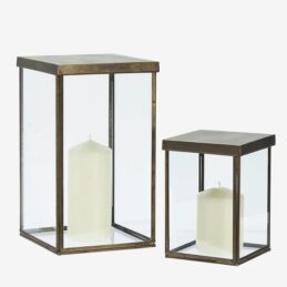 set-of-2-glass-hurricanes-h27cm-and-h17cm-by-madam-stoltz